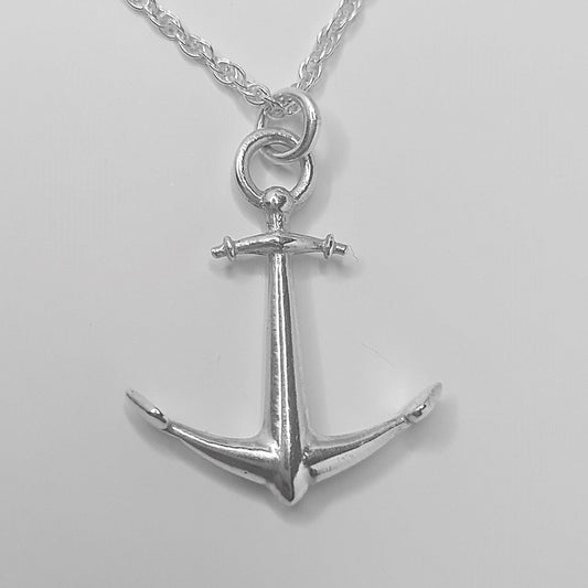 Sterling Silver Anchor Pendant