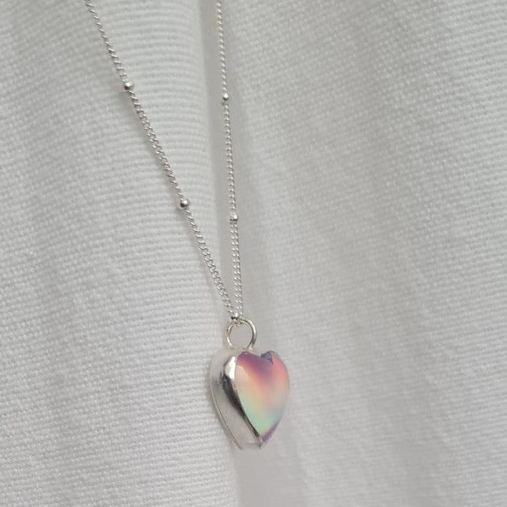 Necklace with a heart-shaped pendant