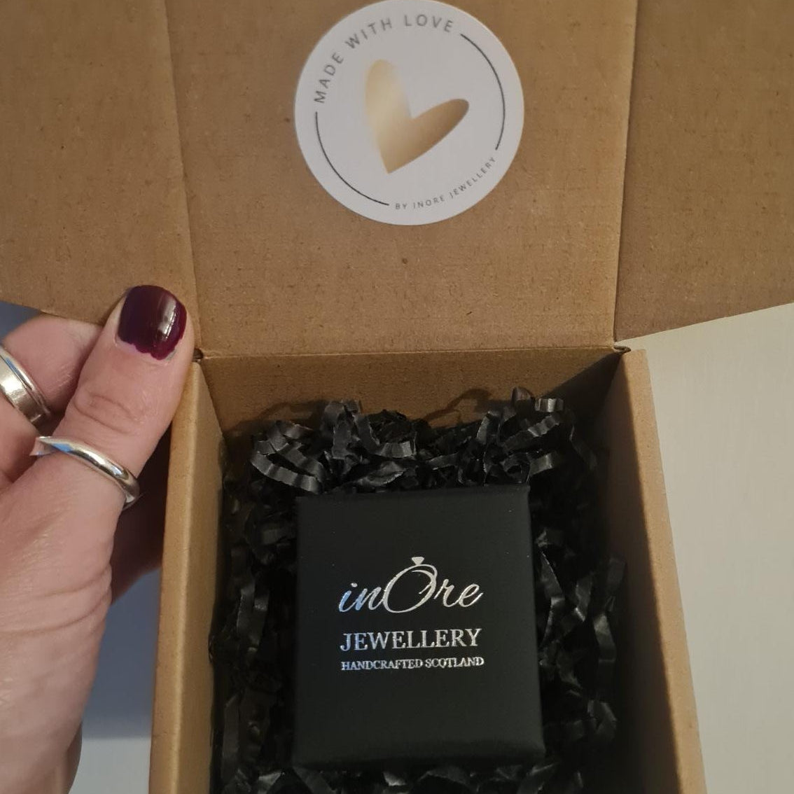 inOre jewellery branded gift box