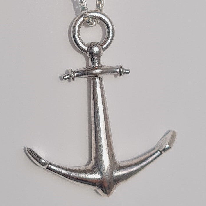 Sterling Silver Anchor on Silver Chain 